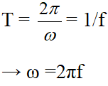 Các công thức liên hệ giữa tốc độ góc omega với chu kỳ T và giữa tốc độ (ảnh 1)