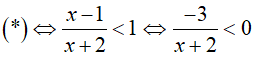 Tìm x để  biểu thức f(x) = |x - 1|/(x + 2) - 1 luôn âm (ảnh 2)