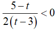 Với x thuộc tập hợp nào dưới đây thì nhị thức bậc nhất f(x) = 1/(|x| - 3) - 1/2 luôn âm. (ảnh 3)
