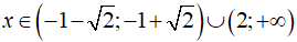 Cho biểu thức h(x) = x^3 - 5x + 2 h(x)<0 khi và chỉ khi (ảnh 5)