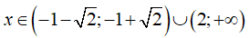 Cho biểu thức h(x) = x^3 - 5x + 2 h(x)<0 khi và chỉ khi (ảnh 8)