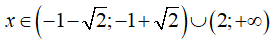 Cho biểu thức h(x) = x^3 - 5x + 2 h(x)<0 khi và chỉ khi (ảnh 3)