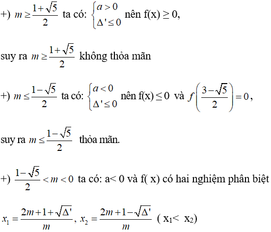 Tìm tất cả các giá trị của tham số m để hệ sau có nghiệm m > -1/2 (ảnh 2)