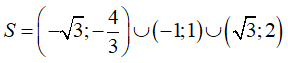 Giải bất phương trình (x^2 - 1)/(x^2 - 3)(-3x^2 + 2x + 8) > 0 (ảnh 4)