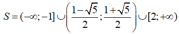 Giải bất phương trình sau (|x^2 - x| - 2)/(x^2 - x - 1) lớn hơn hoặc 0 (ảnh 7)