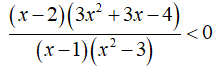 Tìm m để bất phương trình căn (x - m^2 - m)[3 - (x + 1)/(x^3 - x^2 - 3x + 3) < 0 có nghiệm (ảnh 3)