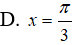 Phương trình sin x = 1/2 có nghiệm thỏa mãn [-pi/2;pi/2] (ảnh 5)