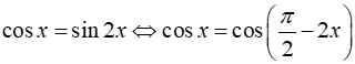 Trong các phương trình sau, phương trình nào nhận x= pi/6 + k(2i/3) làm nghiệm: A.sin3x=sin(pi/4-2x) (ảnh 1)