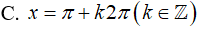 Phương trình tan x = tan x/2 có họ nghiệm là (ảnh 3)
