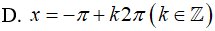 Phương trình tan x = tan x/2 có họ nghiệm là (ảnh 4)