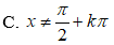 Tập xác định của hàm số y= tan(2x-pi/3) là A.x khác pi/6+ kpi/2 B.x khác 5pi/12 + kpi C.x khác pi/2+kpi D.x khác 5pi/12+kpi/2 (ảnh 4)