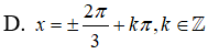 Phương trình sin^2(2x) - 2cos^2(x) +3/4 = 0 có nghiệm là: A.x=cộng trừ pi/6 + kpi,k thuộc Z (ảnh 5)
