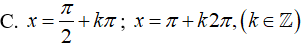 Giải phương trình sau cos^3(x) - 3cos^2(x) - 2cosx = 0: A.-pi/2+k2pi  B.x=arctan(-1/2)+kpi,k thuộc Z (ảnh 4)
