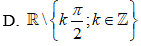 Tập xác định của hàm số y= tanx + cotx là (ảnh 4)