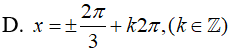 Giải phương trình cos(2x) - 3cosx = 4cos^2(x/2) (ảnh 4)