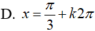 Giải phương trình sin(pi/2 + 2x) + Căn3*sin(pi – 2x) = 2: A.x= pi/6+kpi B.x=pi/2 + k2pi, x=-pi+k*2/3*pi (ảnh 5)