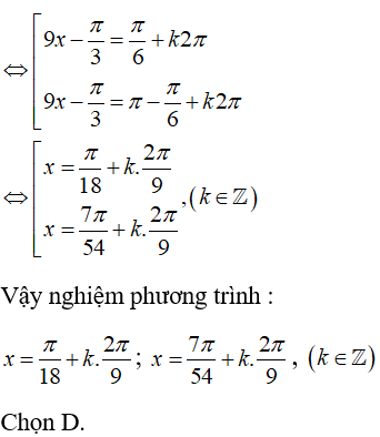 Giải phương trình 3sin(3x) – Căn3*cos(9x) = 1 + 4sin^3(3x) (ảnh 2)