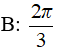 Tìm nghiệm lớn nhất của phương trình sin3x – (2/căn3)*sin^2(x) = 2sinxcosx thuộc đoạn (0;2pi)? A.pi B.2pi/3 C.4pi/3 D.Đáp án khác (ảnh 3)