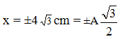 Một vật dao động điều hoà với x = 8 cos (2 pi t - pi/6) cm (ảnh 2)