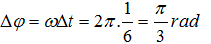 Một vật dao động với phương trình x = 6 cos ( 2 pi t - pi/4) (ảnh 2)