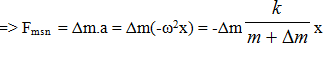 Một con lắc lò xo nhẹ có độ cứng k = 10N/m vật nhỏ có khối lượng m = 300g (ảnh 3)