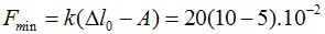 Một lò xo có độ cứng k = 20N/m treo thẳng đứng. Treo vào đầu dưới lò xo (ảnh 2)