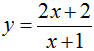 Đồ thị sau đây là của hàm số nào? A y = (2x+1)/(x+1) (ảnh 4)