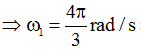 Đồ thị li độ theo thời gian của chất điểm 1 (đường 1) và chất điểm 2 (đường 2) (ảnh 3)