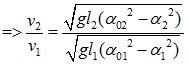 Hai con lắc đơn có cùng khối lượng vật nặng được treo vào hai điểm gần nhau (ảnh 4)