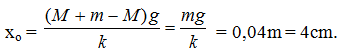 Một vật nhỏ có khối lượng M = 0,9kg gắn trên một lò xo nhẹ thẳng đứng (ảnh 3)