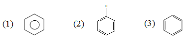 Cho các công thức Cấu tạo nào là của benzen (ảnh 1)