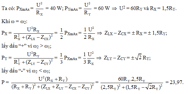 Lần lượt đặt điện áp u=U2cosωt(U không đổi, ω thay đổi được) vào hai đầu của đoạn mạch (ảnh 2)