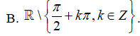 Tập xác định của hàm số y = 3/ (sin^2x - cos^2x) là (ảnh 2)