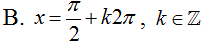 Phương trình 2cos2x-3can3sin2x-4sin2x=-4 có họ nghiệm là (ảnh 2)