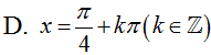 Phương trình cos4x sin4x cos(x-pi/4).sin(3x-pi/4)-3/2=0 có nghiệm là (ảnh 5)