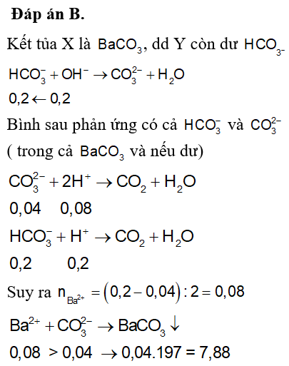 Cho Hỗn Hợp K₂CO₃ và NaHCO₃