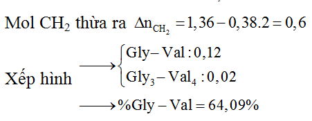 Hỗn hợp E gồm peptit X và peptit Y đều được tạo từ Gly và Val (ảnh 4)