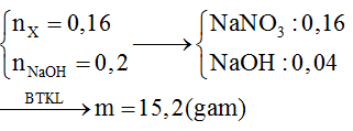 Hợp chất X có công thức phân tử CH6N2O3, cho 15,04 gam X (ảnh 1)