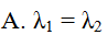 Một sóng cơ khi truyền trong môi trường 1 có bước sóng và vận tốc là lambda 1 và v1 Khi truyền trong môi trường 2 (ảnh 2)