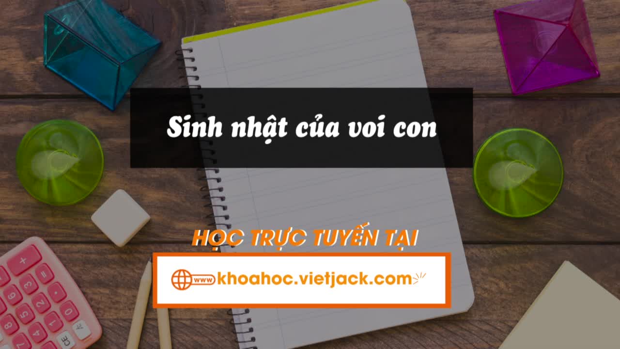 5. Sinh nhật của voi con