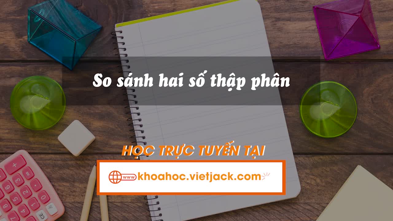 So sánh hai số thập phân