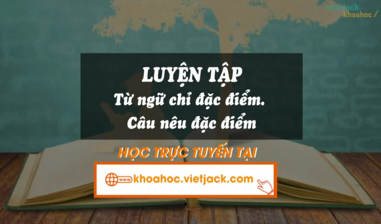Bài 4. Luyện tập: - Từ ngữ chỉ đặc điểm; Câu nêu đặc điểm