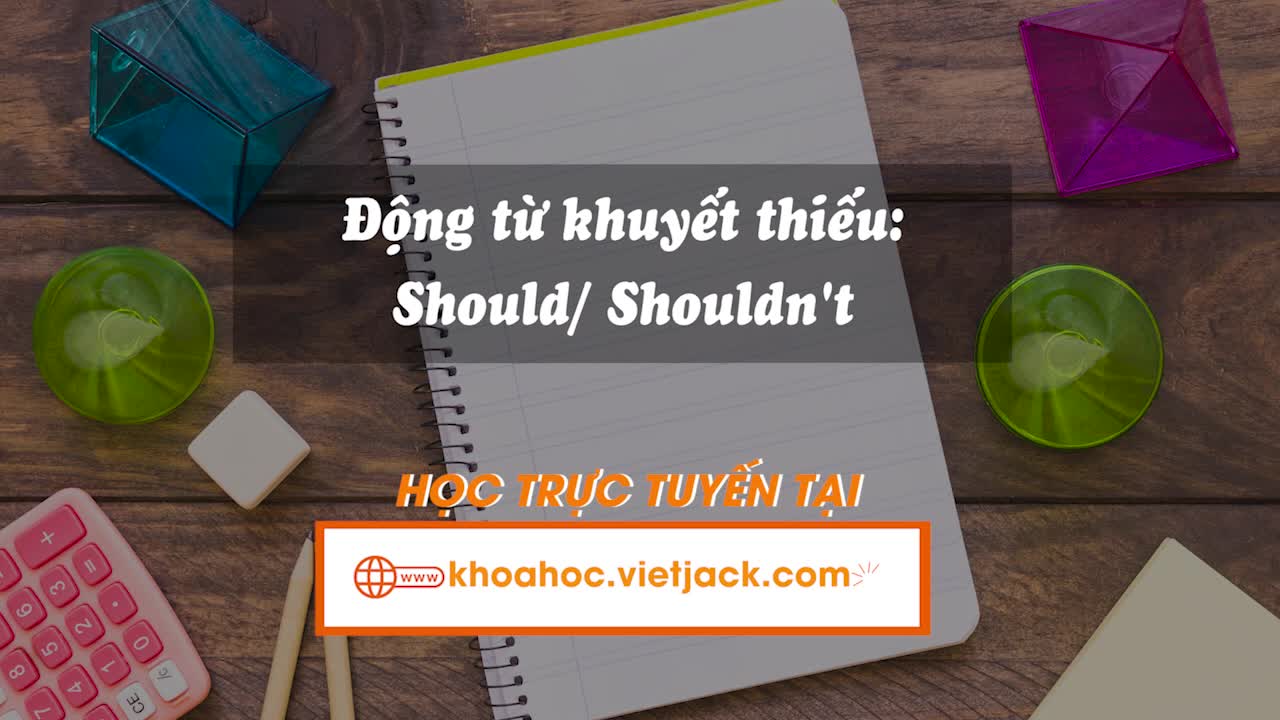 Grammar - Động từ khuyết thiếu: Should/ Shouldn't (Unit 8 - iLearn)