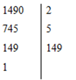  Khi phân tích các số 2150; 1490; 2340 ra thừa số nguyên tố thì (ảnh 2)