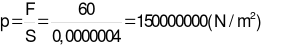 Người ta dùng một cái đột để đục lỗ trên một tấm tôn mỏng. Mũi đột có tiết diện S = 0,0000004 m2, áp lực do búa đập vào đột là 60 N. Áp suất do mũi đột tác dụng lên tấm tôn làC. p = 1 500 000 (ảnh 1)