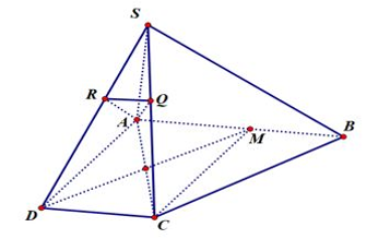 Cho hình chóp có đáy là hình thang vuông tại và Tính cosin của góc giữa hai mặt phẳng \(\left( {SBC} \right)\) và Hướng dẫn gải: (ảnh 7)