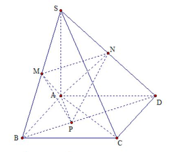 Cho hình chóp có là hình chữ nhật cạnh vuông góc với mặt phẳng \(\left( {ABCD} \right)\) và Gọi lần lượt là chân đường cao hạ từ lên các cạnh Thể tích khối chóp bằngHướng dẫn gải: (ảnh 9)