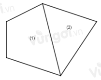  Cho diện tích tứ giác (1) bằng 20cm2, Diện tích tam giác (2) bằng 16cm2, Khi đó diện tích của hình trên bằng:B.36dm2C.26cm2D.36cm2 (ảnh 1)