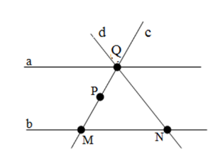 Cho hình vẽ sauCác đường thẳng nào không đi qua điểm P ? Chọn câu Lời giải đúng nhất. (ảnh 1)