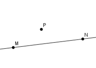 Cho ba điểm M; N; P thẳng hàng với P nằm giữa M và N. Chọn hình vẽ đúng. (ảnh 3)